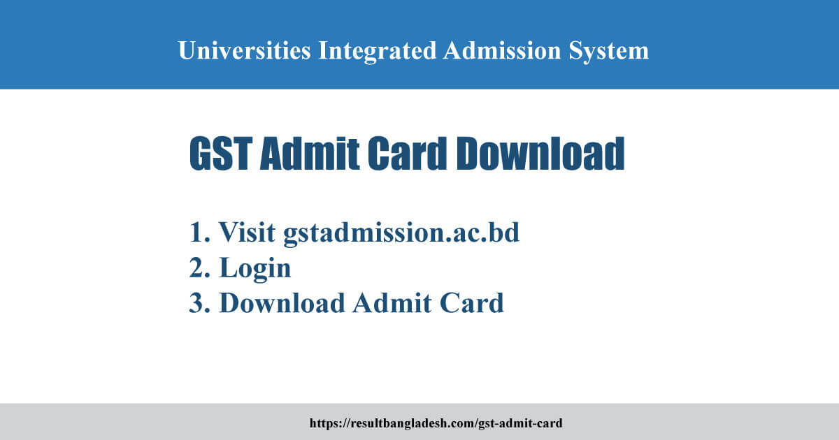 GST Admit Card 2021 Download
