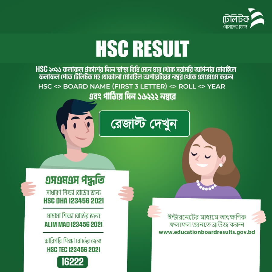 HSC Result 2022 by SMS
