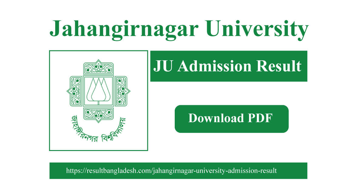 Jahangirnagar University Admission Result 2021