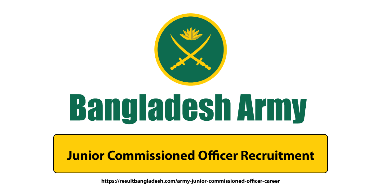 Bangladesh Army Junior Commissioned Officer Result