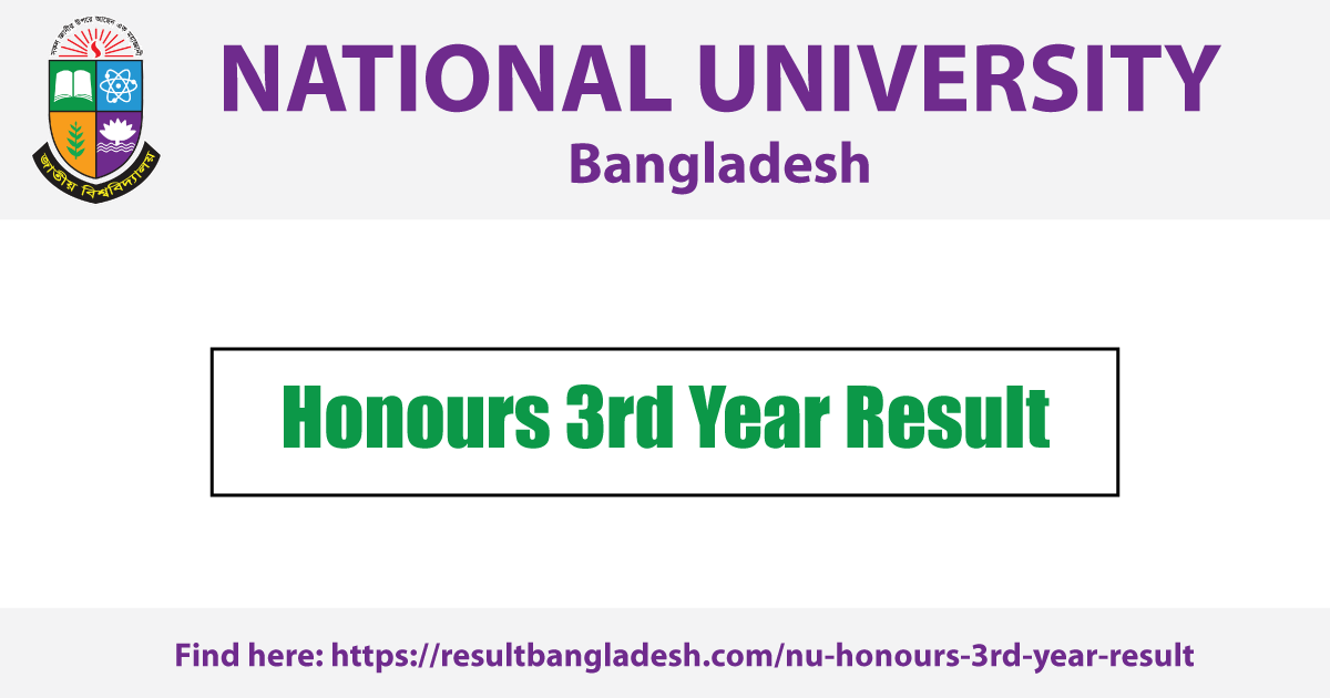 NU Honours 3rd Year Result