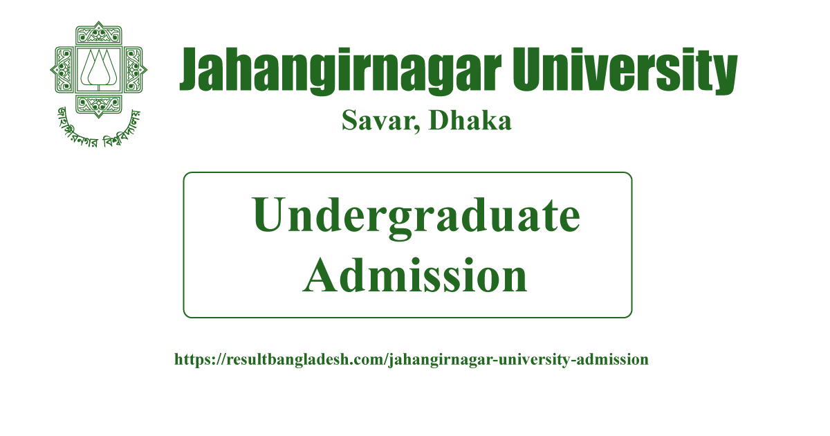 Jahangirnagar University Admission
