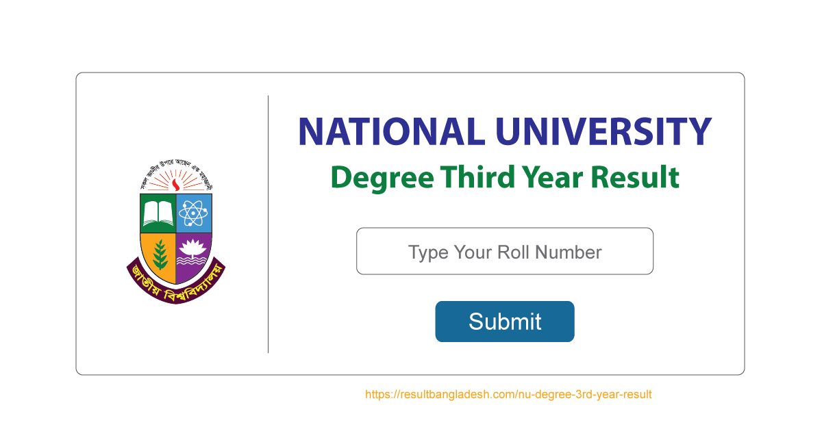 NU Degree 3rd Year Result