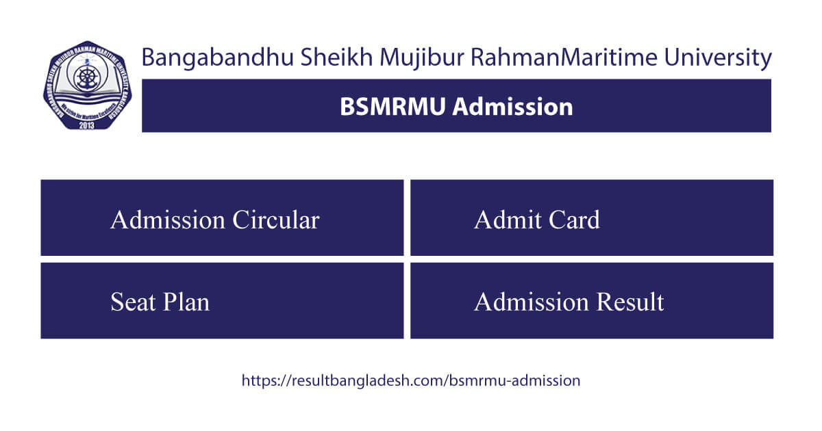 BSMRMU Admission