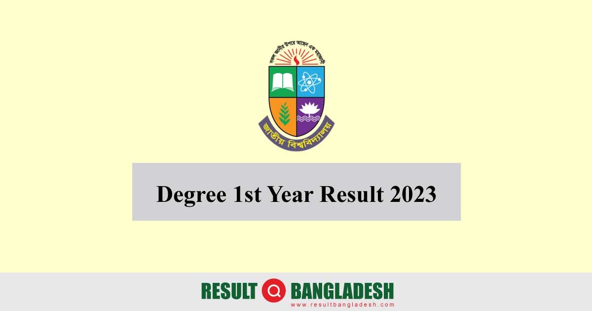 NU Degree 1st Year Result 2023