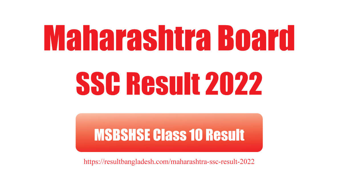Maharashtra Board SSC Result 2022