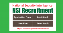 NSI Admit Card 2021 Exam Result