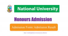 National University Honours Admission