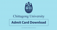 Chittagong University Admit Card