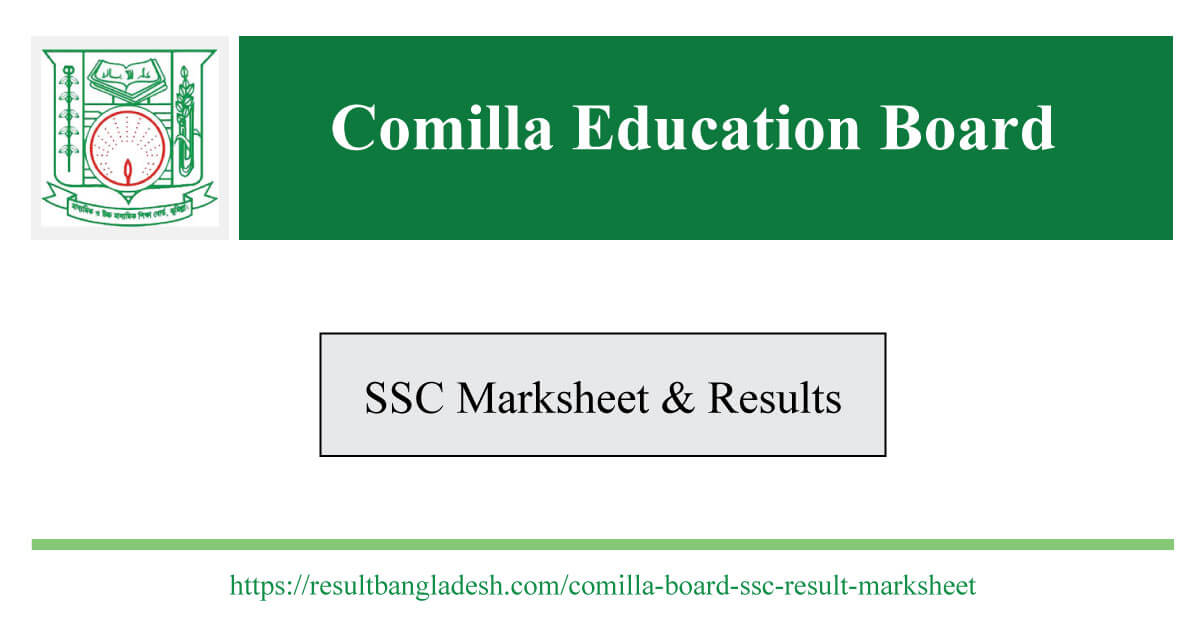 Comilla Board SSC Marksheet 2024 and Results