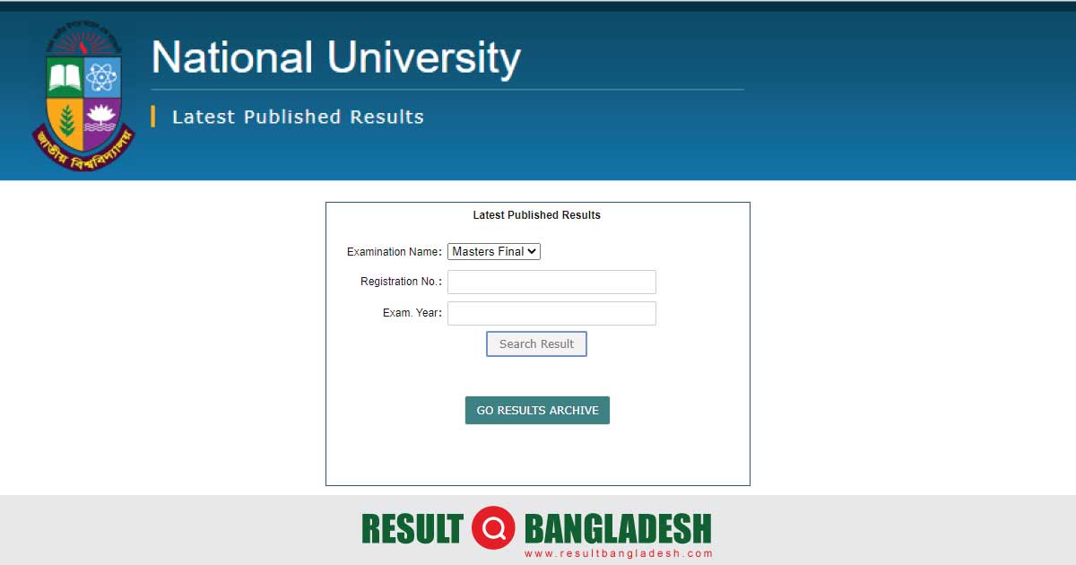 NU Masters Result 2024 CGPA (Marksheet) for Final Year