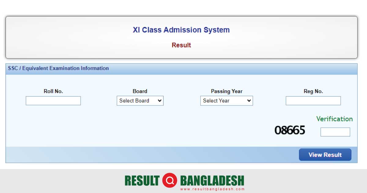 Class XI Admission Result 2024 HSC Admission 3rd Merit List