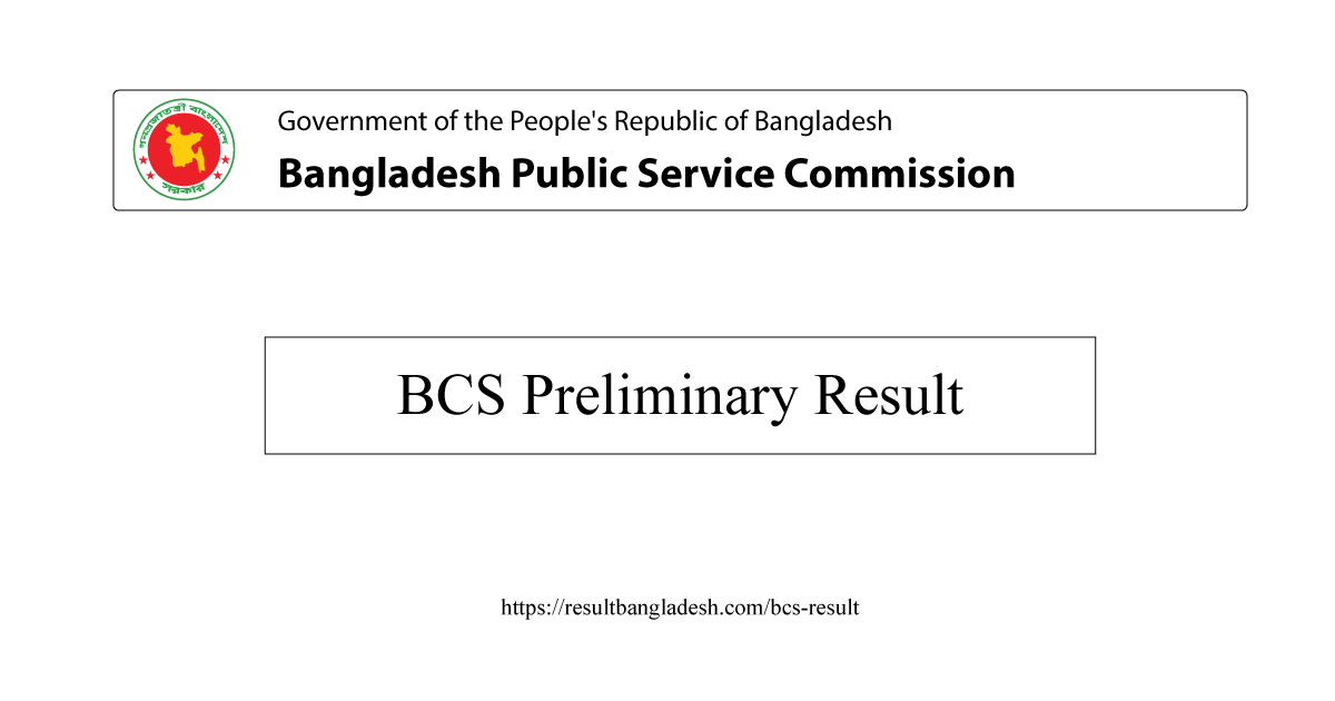 Preliminary BCS Result 2021