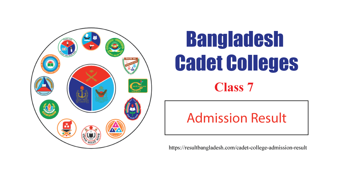 Cadet College Admission Result 2024 PDF Download (Class 7)