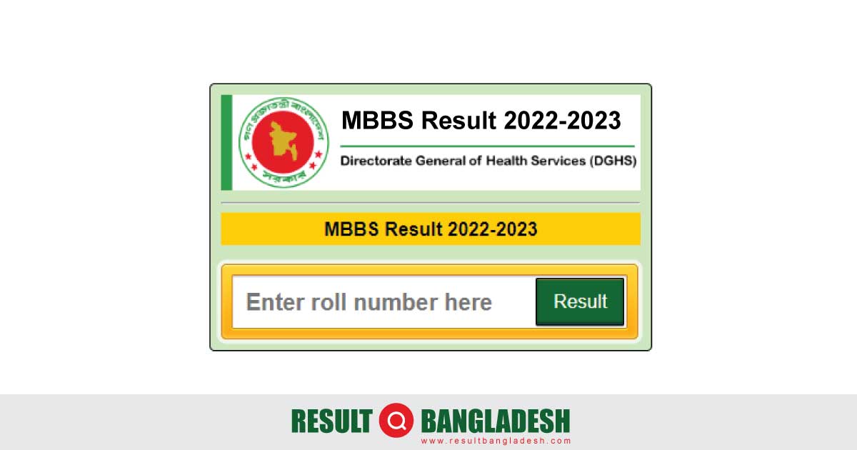 Medical Result 2024 for MBBS Check result.dghs.gov.bd/mbbs