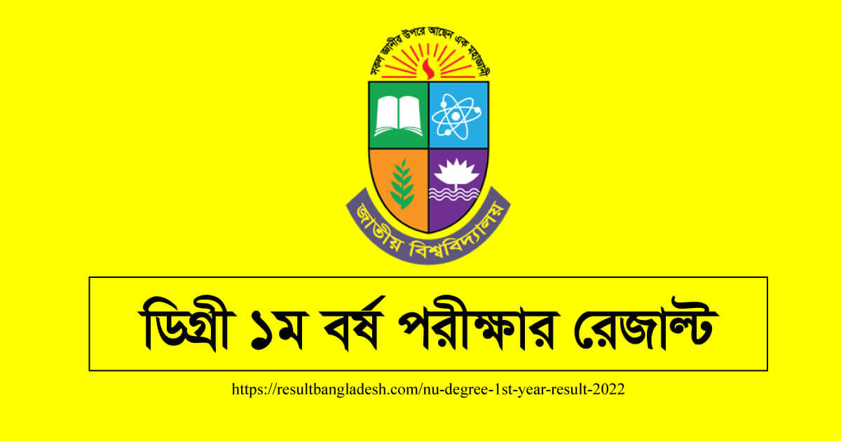 NU Degree 1st Year Result 2024 ডিগ্রী ১ম বর্ষ রেজাল্ট দেখুন