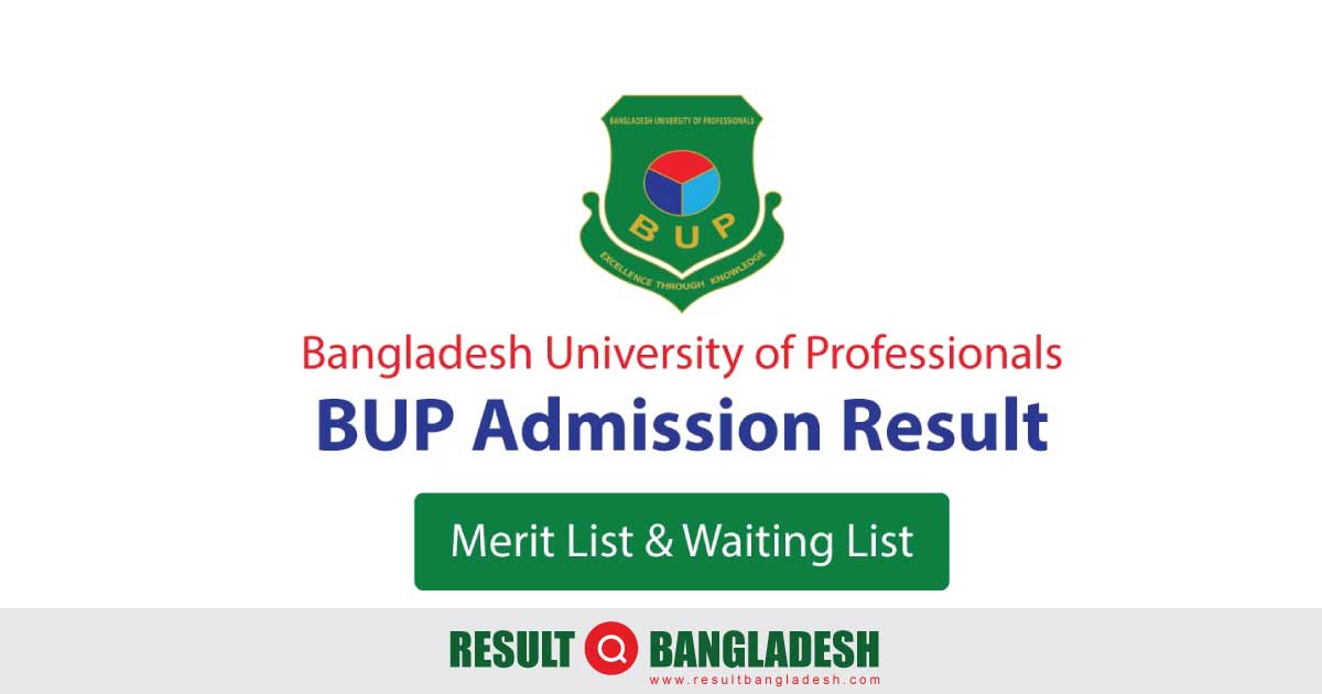 BUP Admission Result