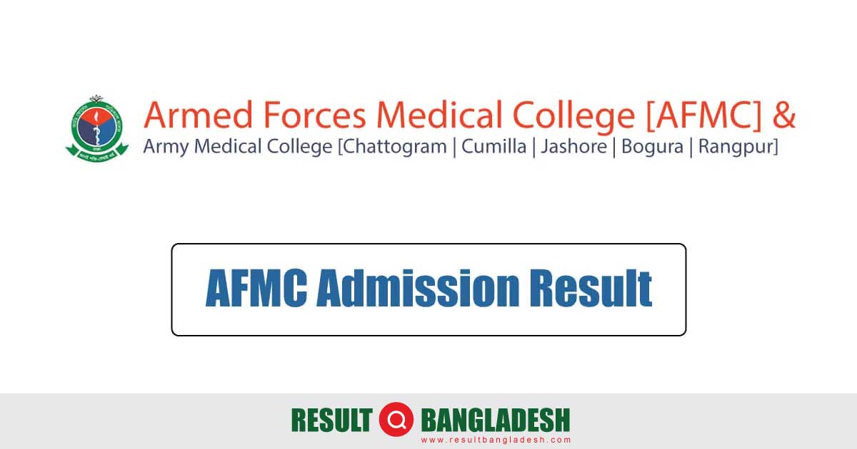 AFMC Admission Result