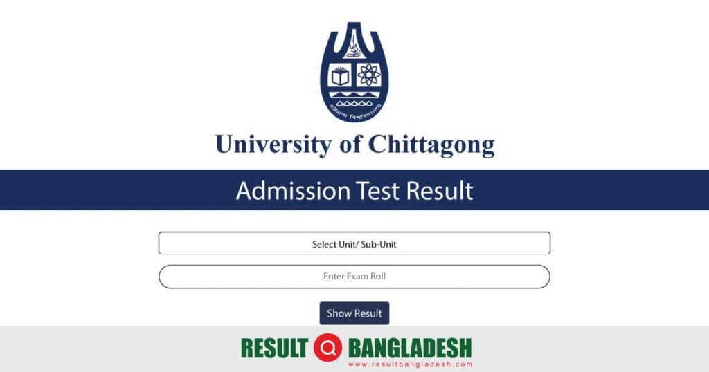 Chittagong University Admission Result