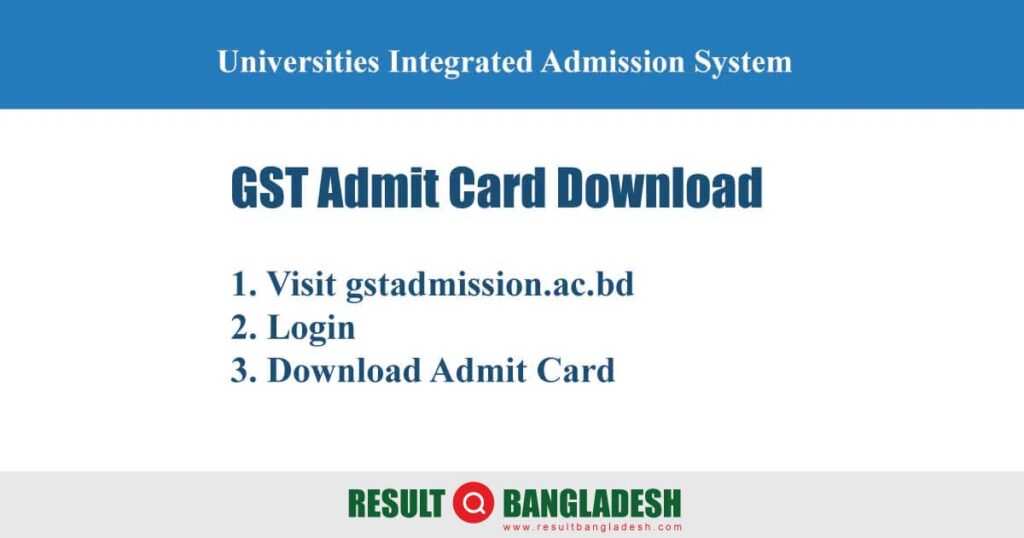 GST Admit Card Download