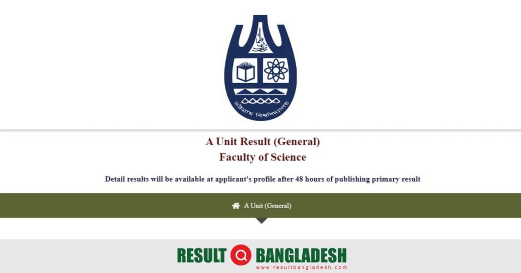 Chittagong University A Unit Result