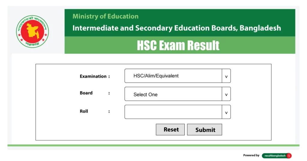 Education Board HSC Result