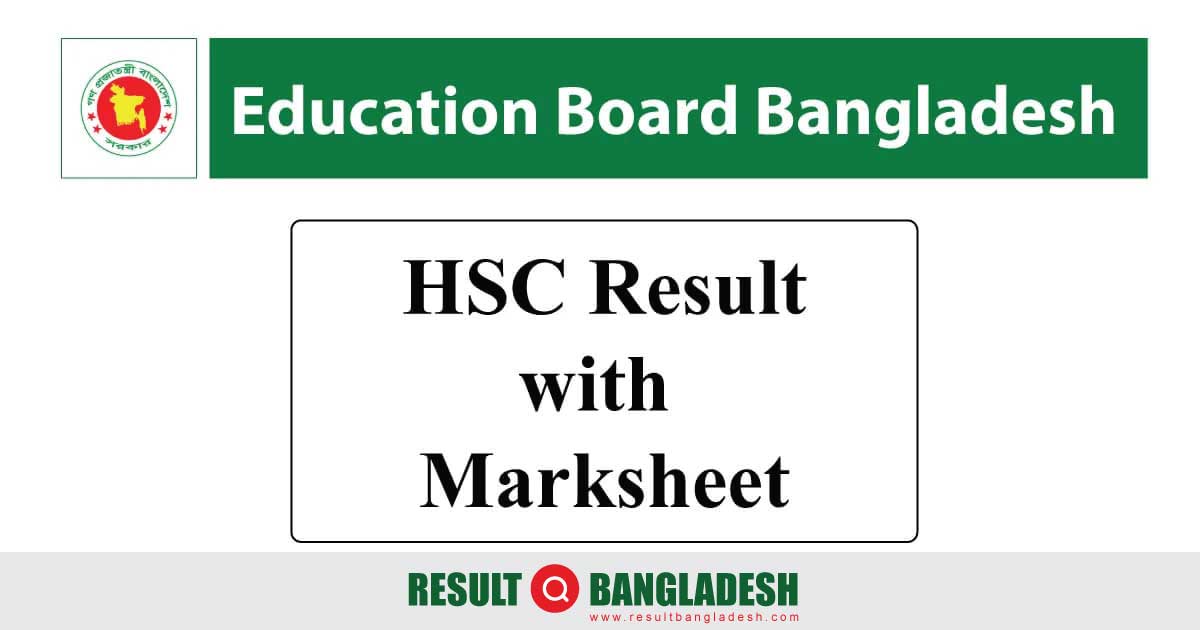 HSC Result Marksheet