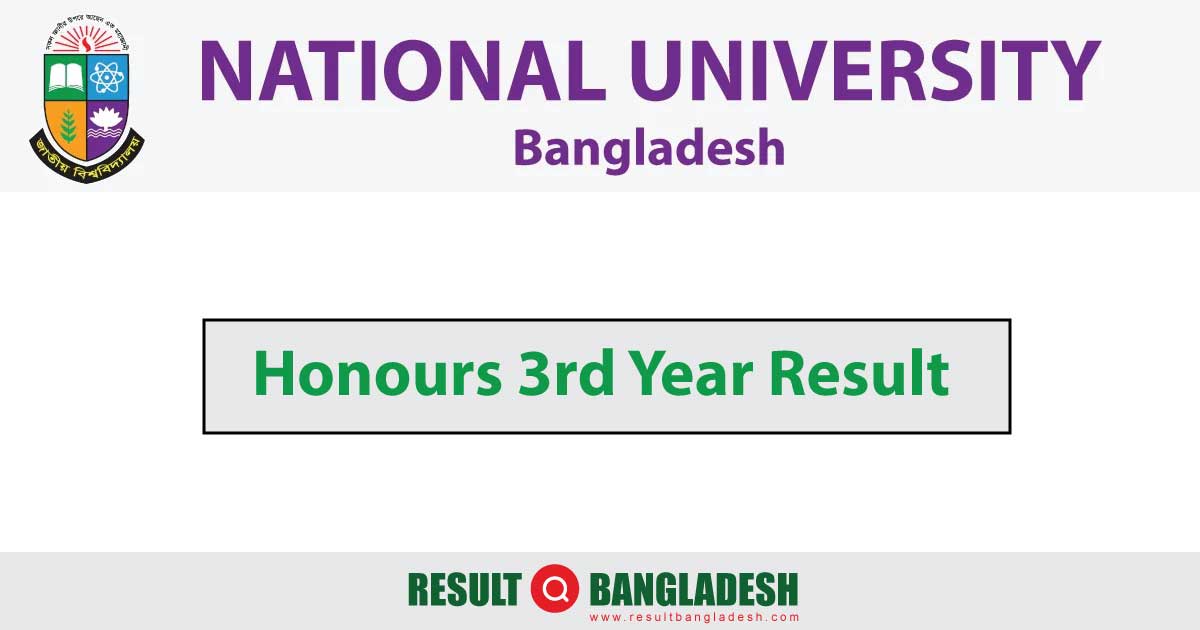 Honours 3rd Year Result