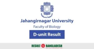 JU D Unit Result